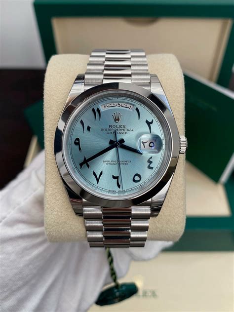 rolex day-date arabic dial|platinum day date arabic dial.